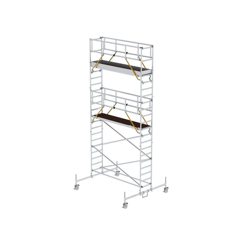 Illustration du produit: Munk Échafaudage roulant SG 0,75 x 3,0 m avec traverse mobile Hauteur de plate-forme 5,78 m