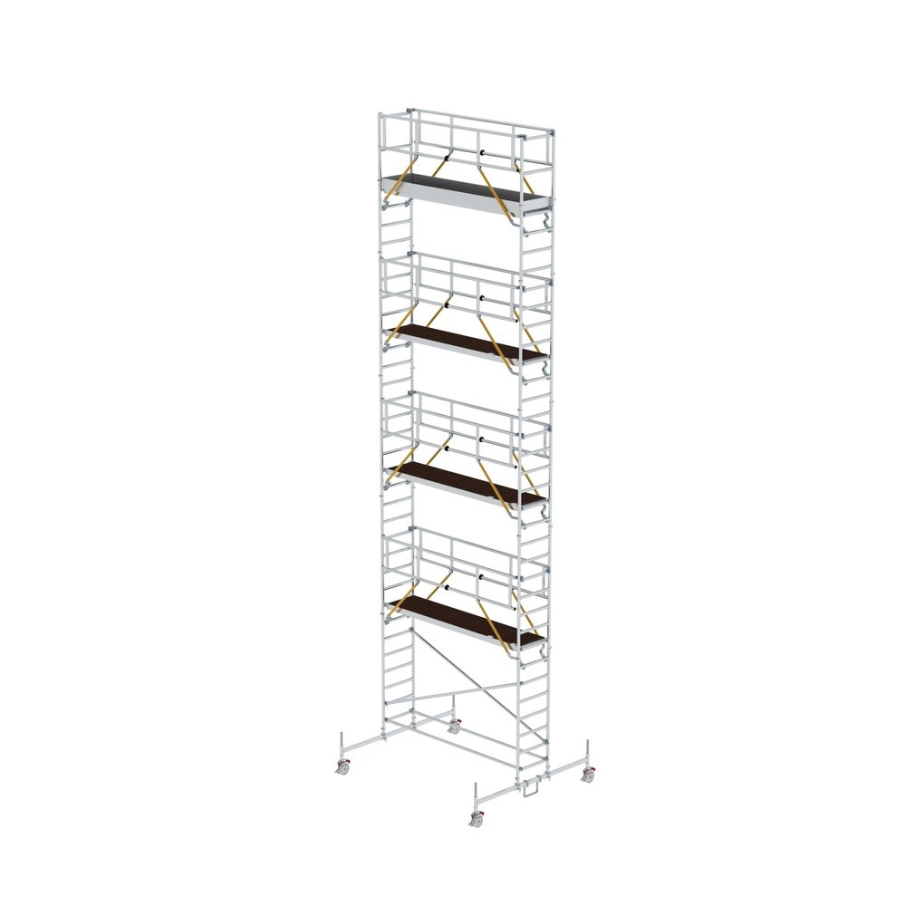 Illustration du produit: Munk Échafaudage roulant SG 0,75 x 3,0 m avec traverse mobile Hauteur de plate-forme 9,70 m