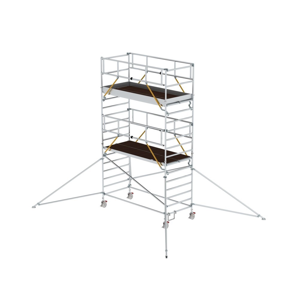 Illustration du produit: Munk Échafaudage roulant SG 1,35 x 3,0 m avec stabilisateurs et double plate-forme, hauteur de plate-forme 4,47 m