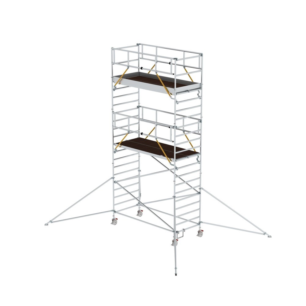 Illustration du produit: Munk Échafaudage roulant SG 1,35 x 3,0 m avec stabilisateurs et double plate-forme, hauteur de plate-forme 5,59 m