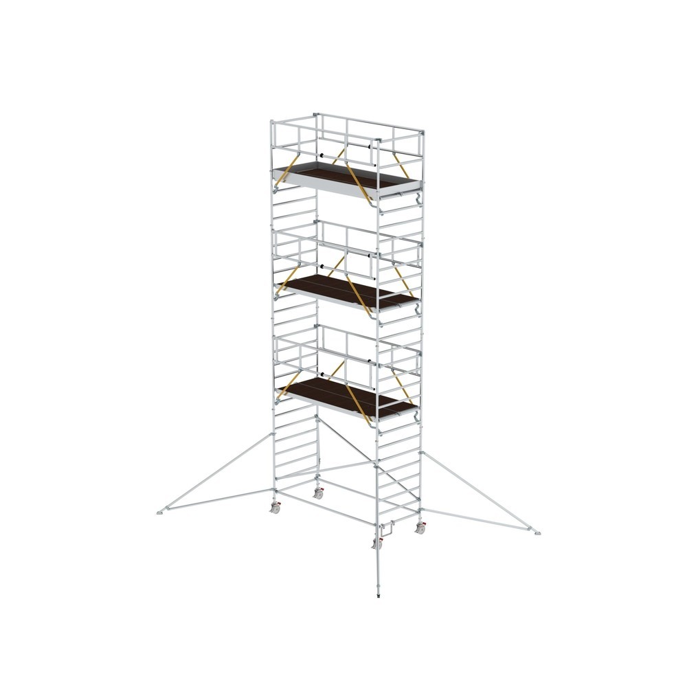 Illustration du produit: Munk Échafaudage roulant SG 1,35 x 3,0 m avec stabilisateurs et double plate-forme, hauteur de plate-forme 7,55 m