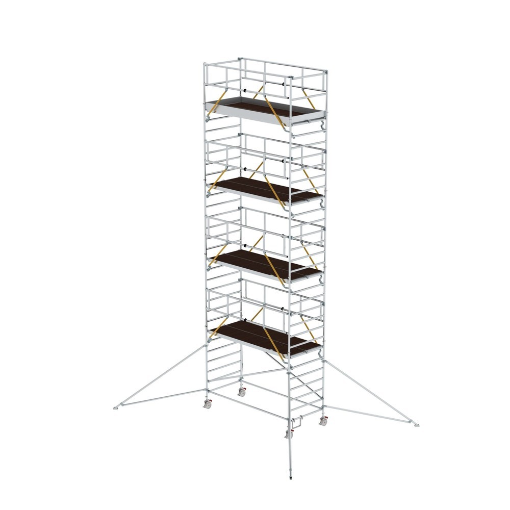 Illustration du produit: Munk Échafaudage roulant SG 1,35 x 3,0 m avec stabilisateurs et double plate-forme, hauteur de plate-forme 8,39 m