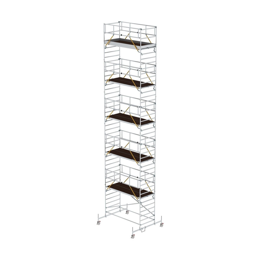 Illustration du produit: Munk Échafaudage roulant SG 1,35 x 3,0 m avec traverse mobile et double plate-forme Hauteur de plate-forme 11,62 m