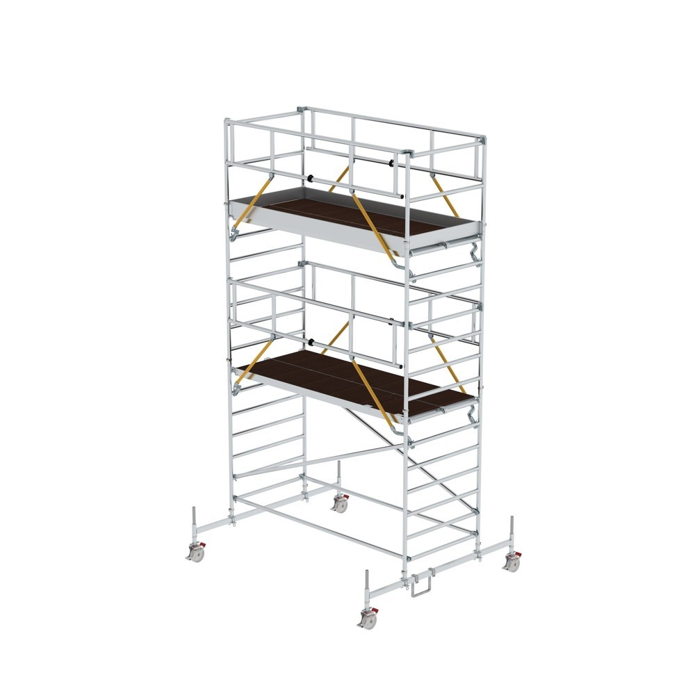 Illustration du produit: Munk Échafaudage roulant SG 1,35 x 3,0 m avec traverse mobile et double plate-forme Hauteur de plate-forme 4,66 m