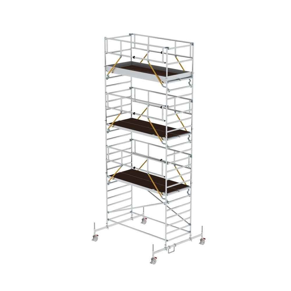 Illustration du produit: Munk Échafaudage roulant SG 1,35 x 3,0 m avec traverse mobile et double plate-forme Hauteur de plate-forme 6,62 m