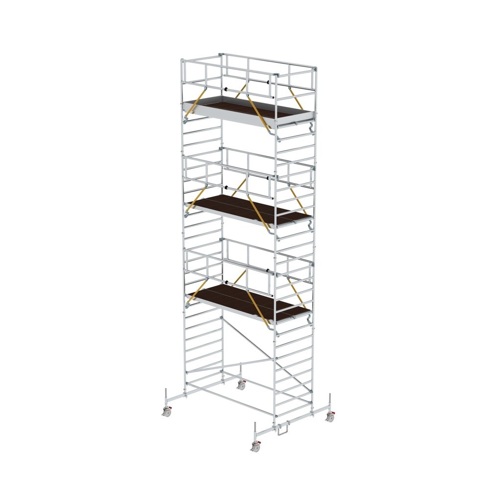 Illustration du produit: Munk Échafaudage roulant SG 1,35 x 3,0 m avec traverse mobile et double plate-forme Hauteur de plate-forme 7,74 m