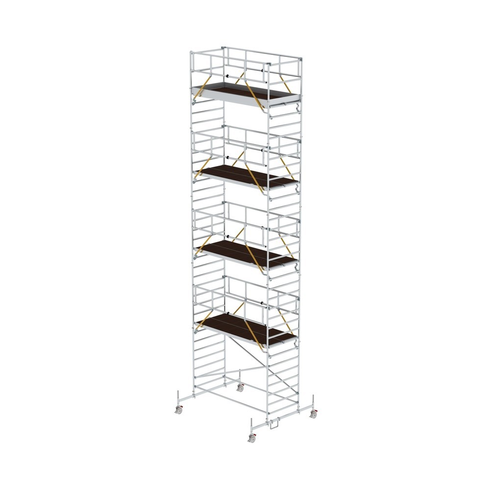 Illustration du produit: Munk Échafaudage roulant SG 1,35 x 3,0 m avec traverse mobile et double plate-forme Hauteur de plate-forme 9,70 m