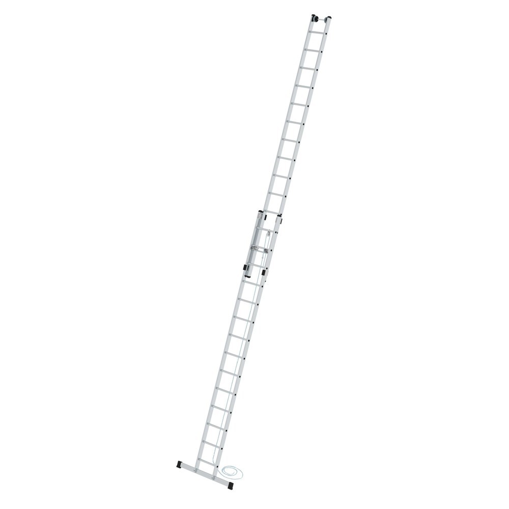 Illustration du produit: Munk Échelle à corde à barreaux 2 parties avec traverse standard, 2x14 barreaux
