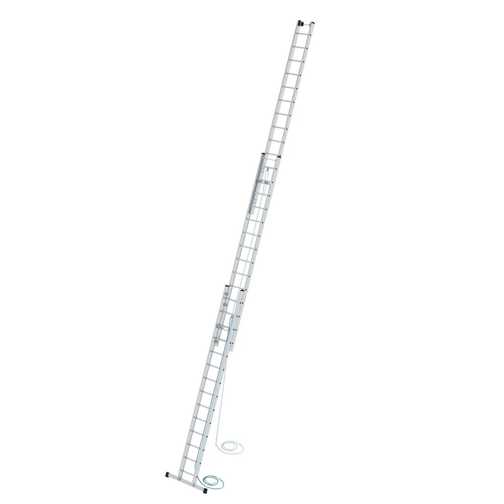 Illustration du produit: Munk Échelle à corde à barreaux 3 parties avec traverse standard, 3x14 barreaux