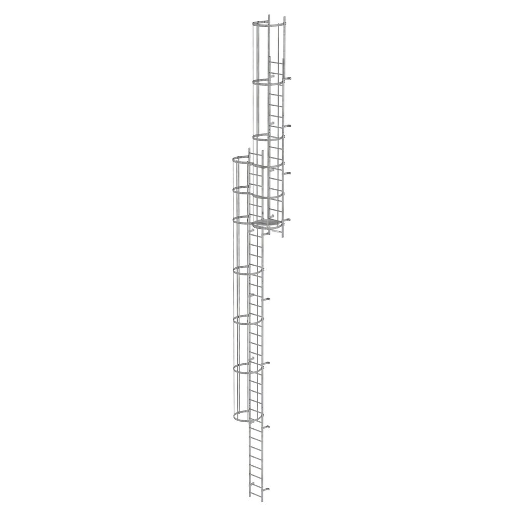 Illustration du produit: Munk Échelle à crinoline à plusieurs sections (construction), acier galvanisé 13,80 m
