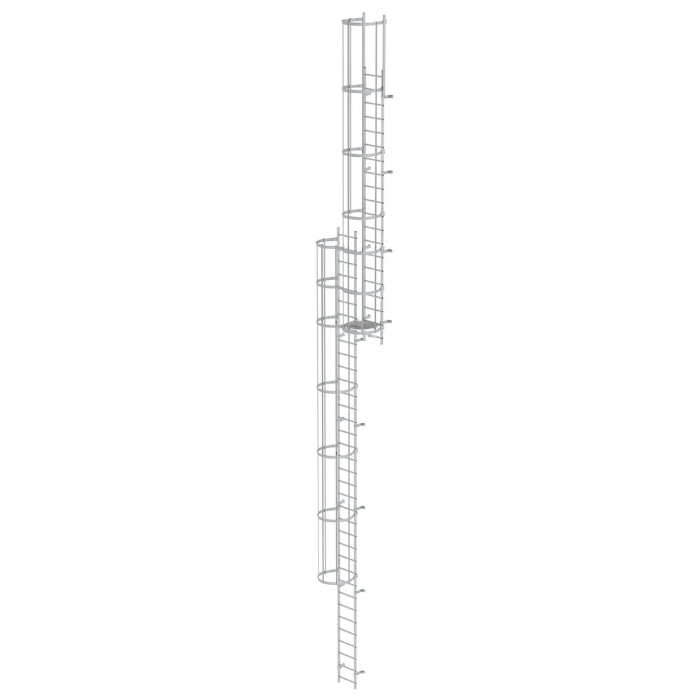 Illustration du produit: Munk Échelle à crinoline à plusieurs sections (construction), aluminium anodisé 14,64 m