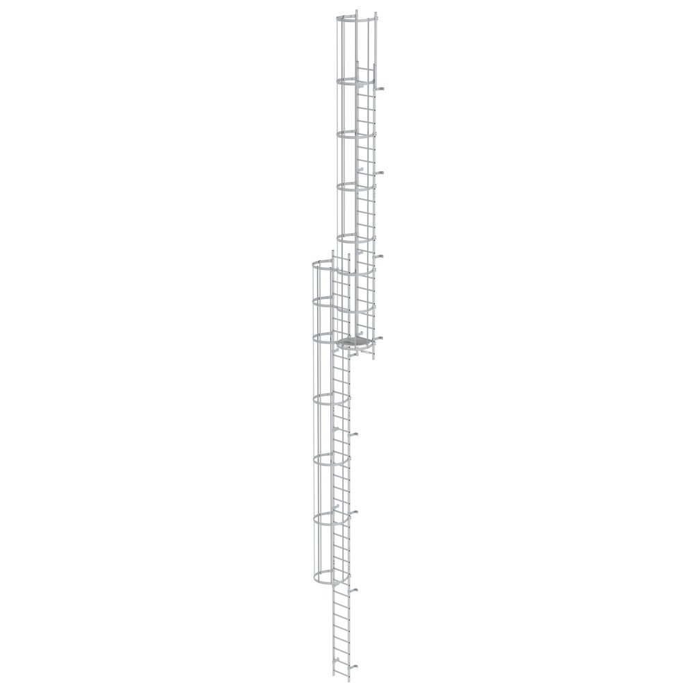Illustration du produit: Munk Échelle à crinoline à plusieurs sections (construction), aluminium anodisé 15,48 m
