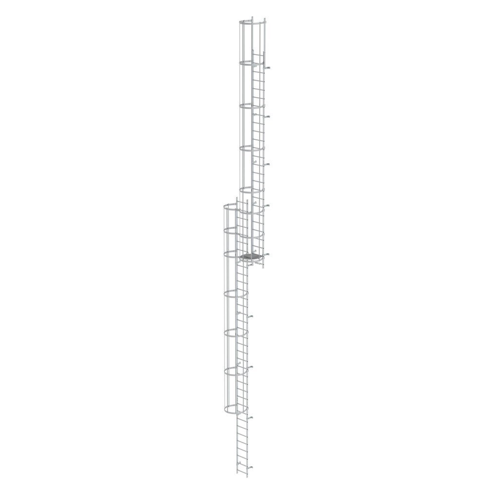 Illustration du produit: Munk Échelle à crinoline à plusieurs sections (construction), aluminium anodisé 16,32 m