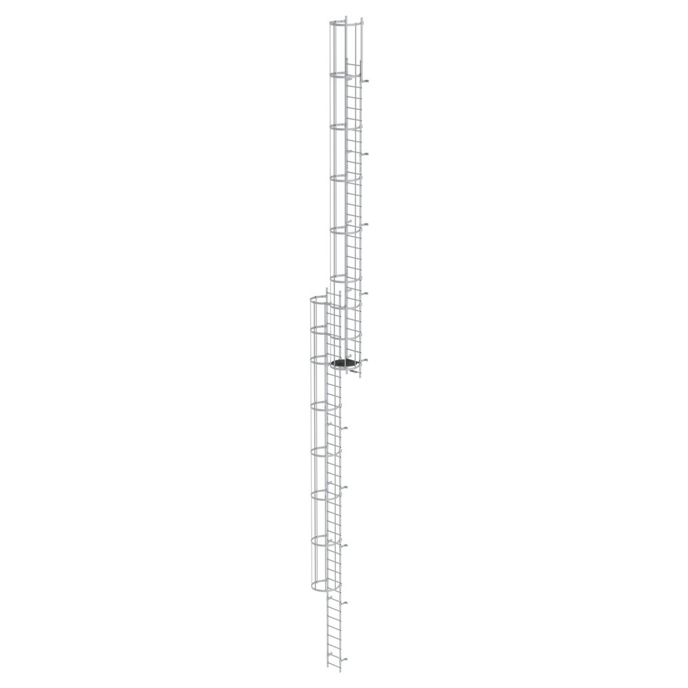 Illustration du produit: Munk Échelle à crinoline à plusieurs sections (construction), aluminium anodisé 18,28 m