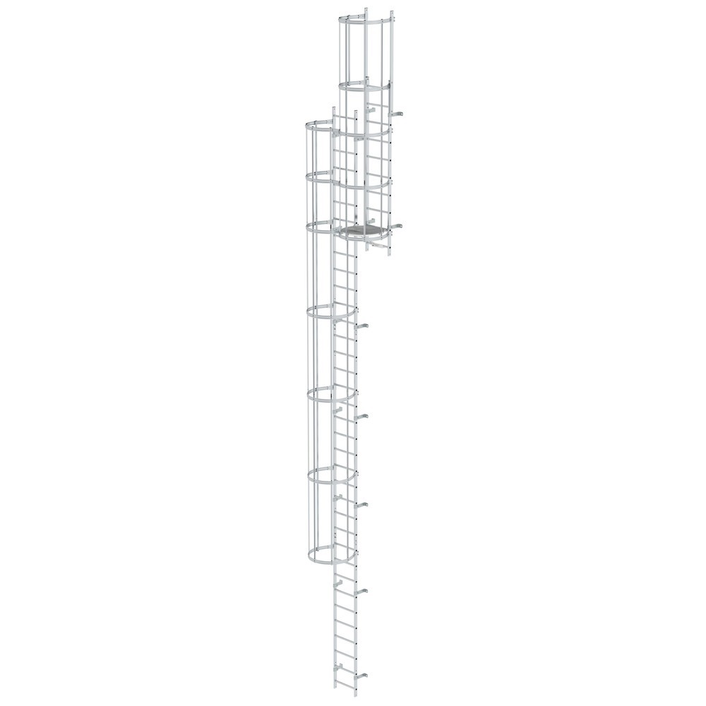 Illustration du produit: Munk Échelle à crinoline à plusieurs sections (construction), aluminium brut 11,84 m