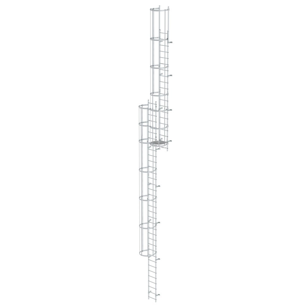 Illustration du produit: Munk Échelle à crinoline à plusieurs sections (construction), aluminium brut 14,64 m