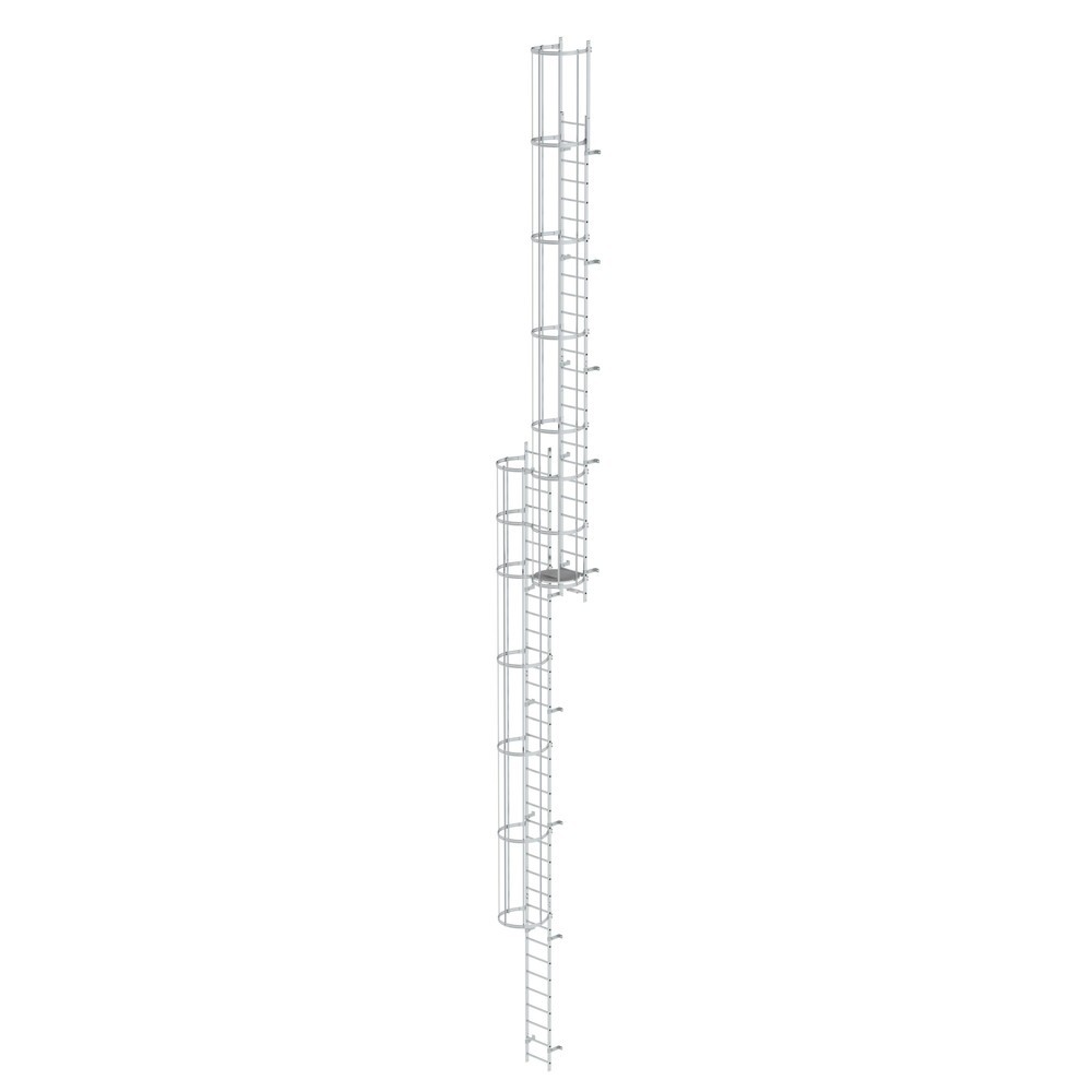 Illustration du produit: Munk Échelle à crinoline à plusieurs sections (construction), aluminium brut 16,32 m