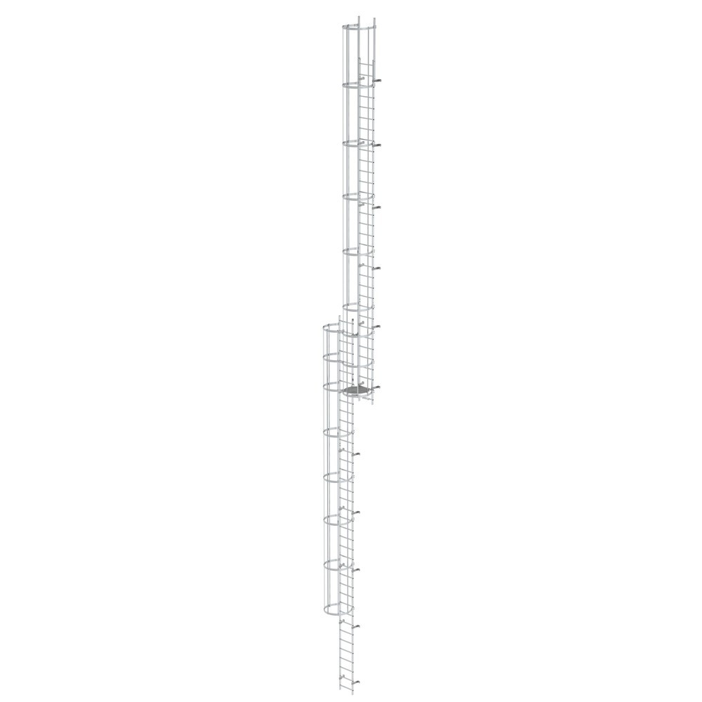 Illustration du produit: Munk Échelle à crinoline à plusieurs sections (construction), aluminium brut 19,12 m