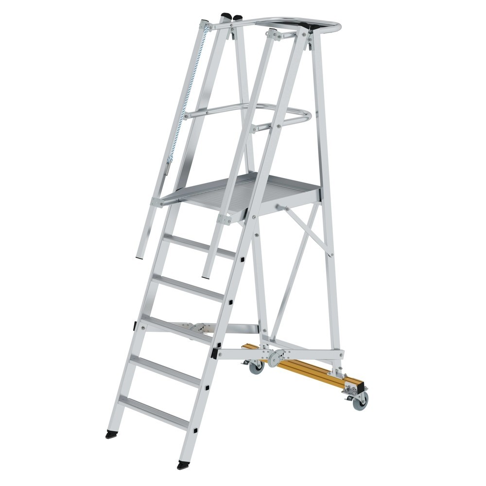 N° de l'image du produit 1 : Munk Échelle à plate-forme pliable et mobile, 6 niveaux