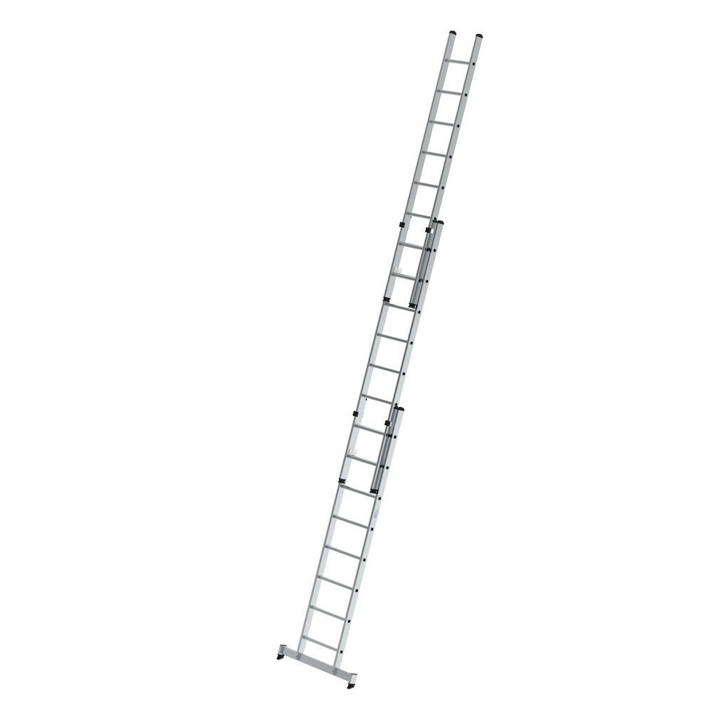 Illustration du produit: Munk Échelle coulissante à barreaux 3 parties avec traverse nivello®, 3x8 barreaux