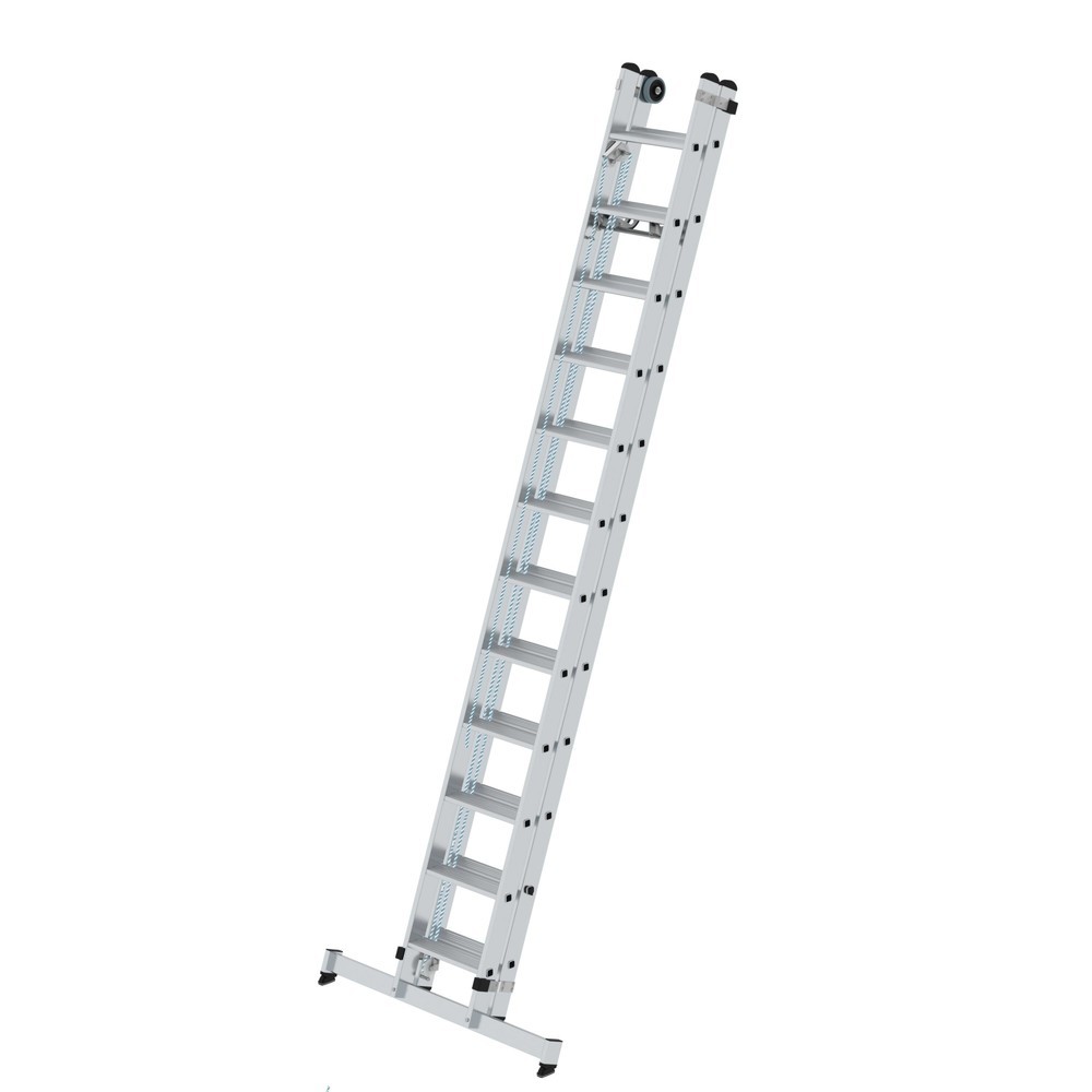 Produktabbildung Nr. 2: Munk Échelle coulissante à corde à marches 2 parties avec traverse nivello®, 2x12 marches