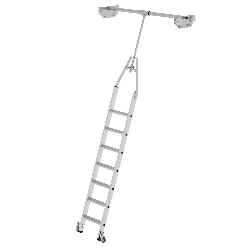 Produktabbildung Nr. 1: Munk Échelle pivotante à marches pour rayonnage double, 7 marches