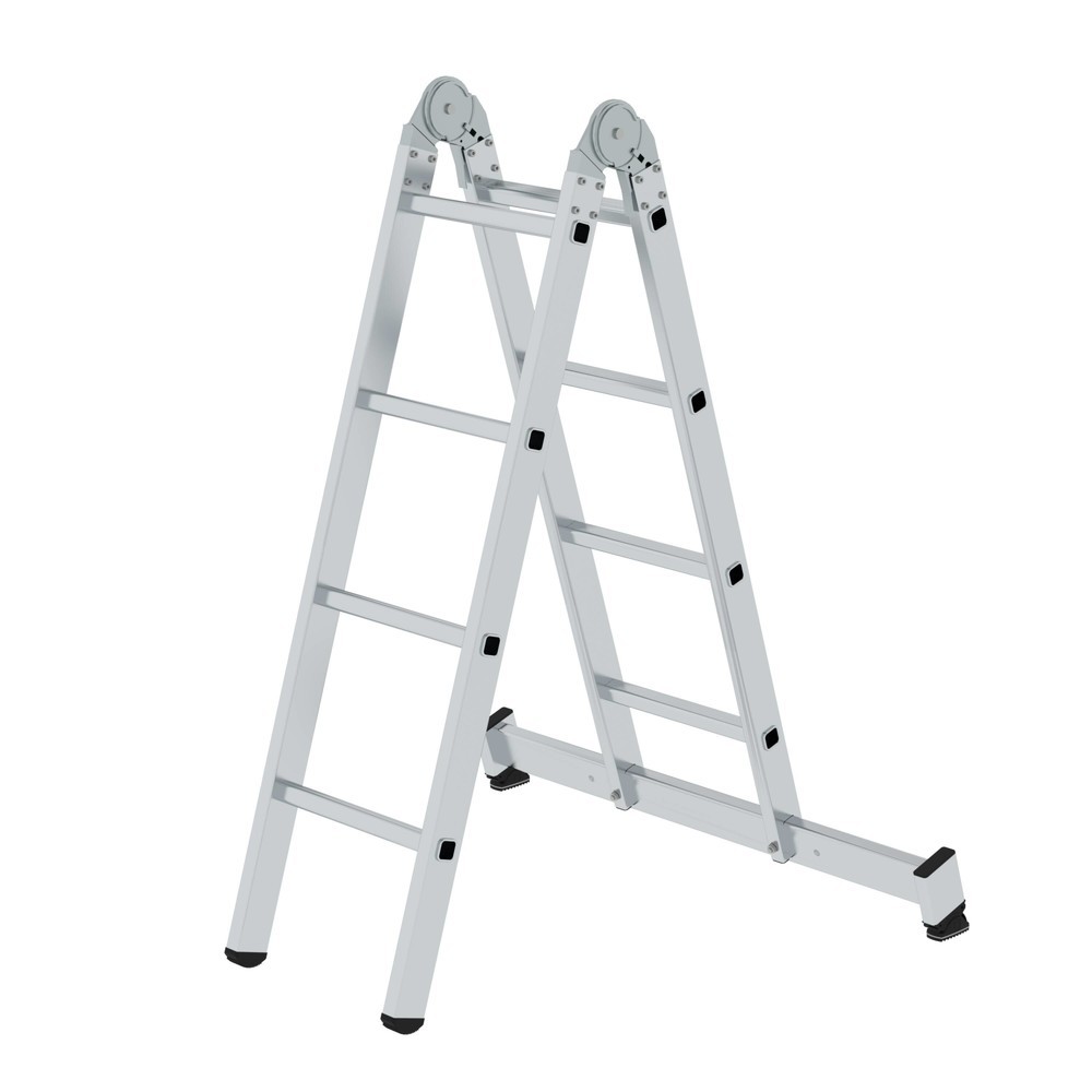 N° de l'image du produit 1 : Munk Échelle pliante en 2 parties avec traverse nivello®, 2x4 barreaux