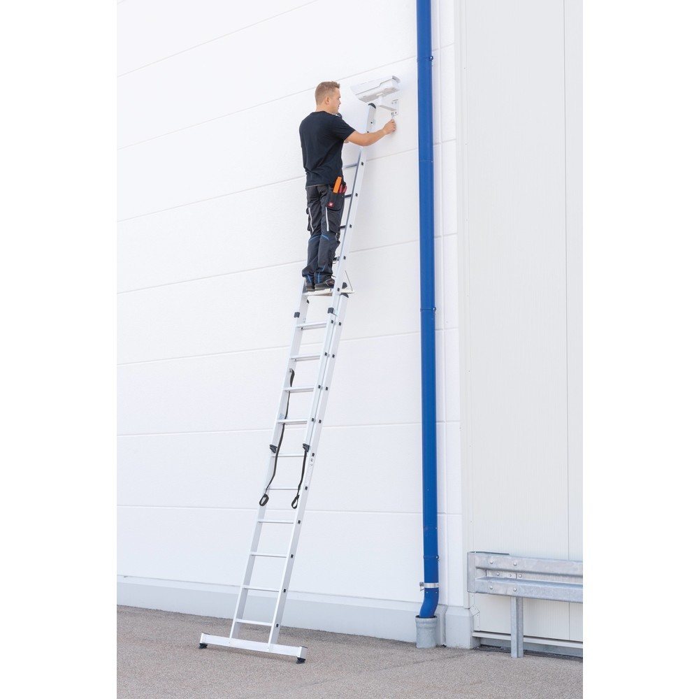 Produktabbildung Nr. 2: Munk Échelle polyvalente à barreaux en 2 parties avec traverse nivello®, 2x8 barreaux