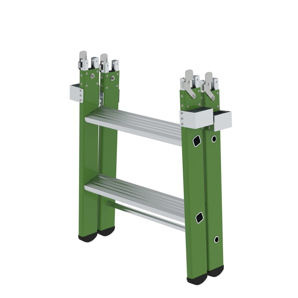 Illustration du produit: Munk Élément enfichable pour échelle à plate-forme emboîtable plus 2 marches