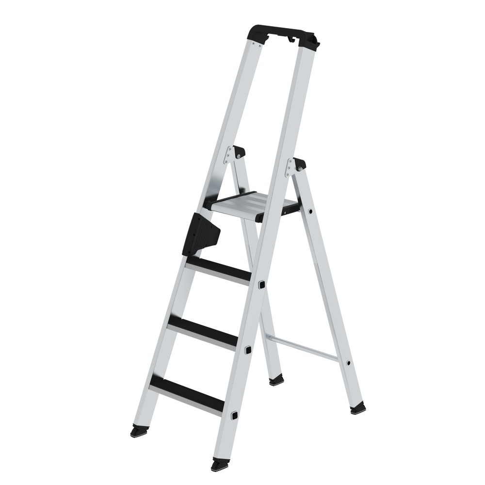 Illustration du produit: Munk Escabeau double à marches accessible d'un côté avec clip-step, 4 marches