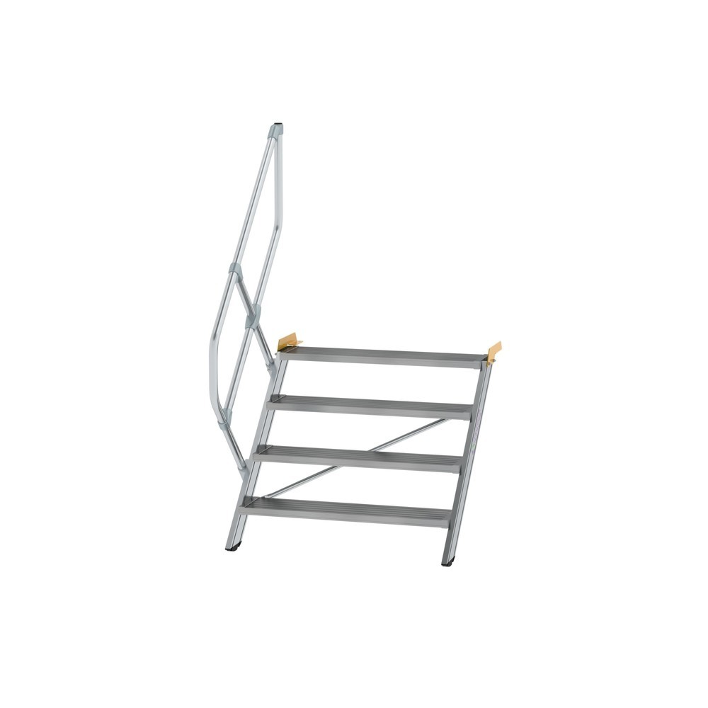 Illustration du produit: Munk Escalier 45°, largeur de marche 1000 mm, 4 marches, aluminium strié