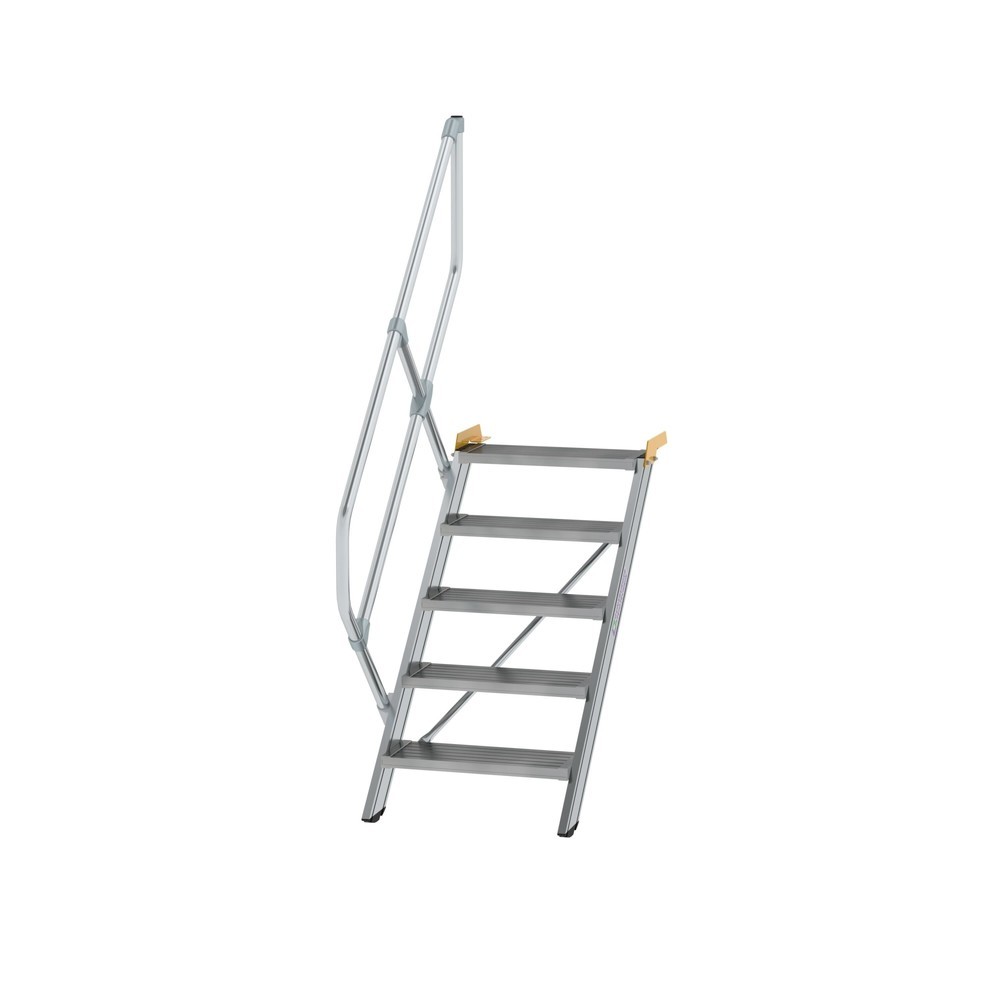 Illustration du produit: Munk Escalier 45°, largeur de marche 600 mm, 5 marches, aluminium strié