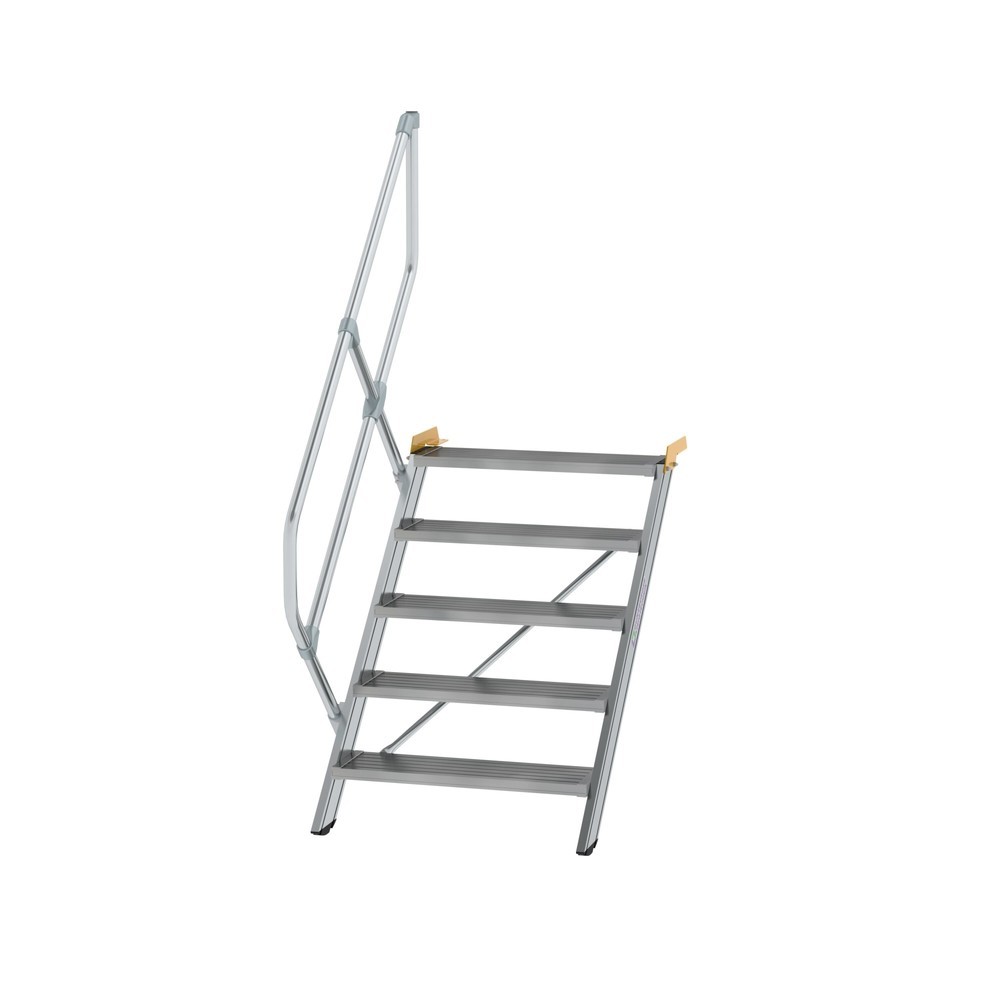 Illustration du produit: Munk Escalier 45°, largeur de marche 800 mm, 5 marches, aluminium strié