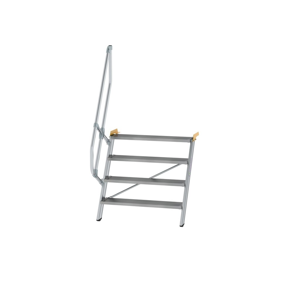 Illustration du produit: Munk Escalier 60°, largeur de marche 1000 mm, 4 marches, aluminium strié