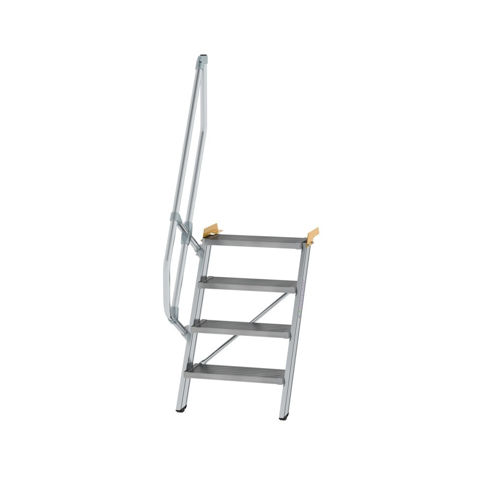 Illustration du produit: Munk Escalier 60°, largeur de marche 600 mm, 4 marches, aluminium strié
