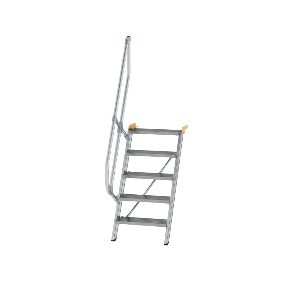 Illustration du produit: Munk Escalier 60°, largeur de marche 600 mm, 5 marches, aluminium strié