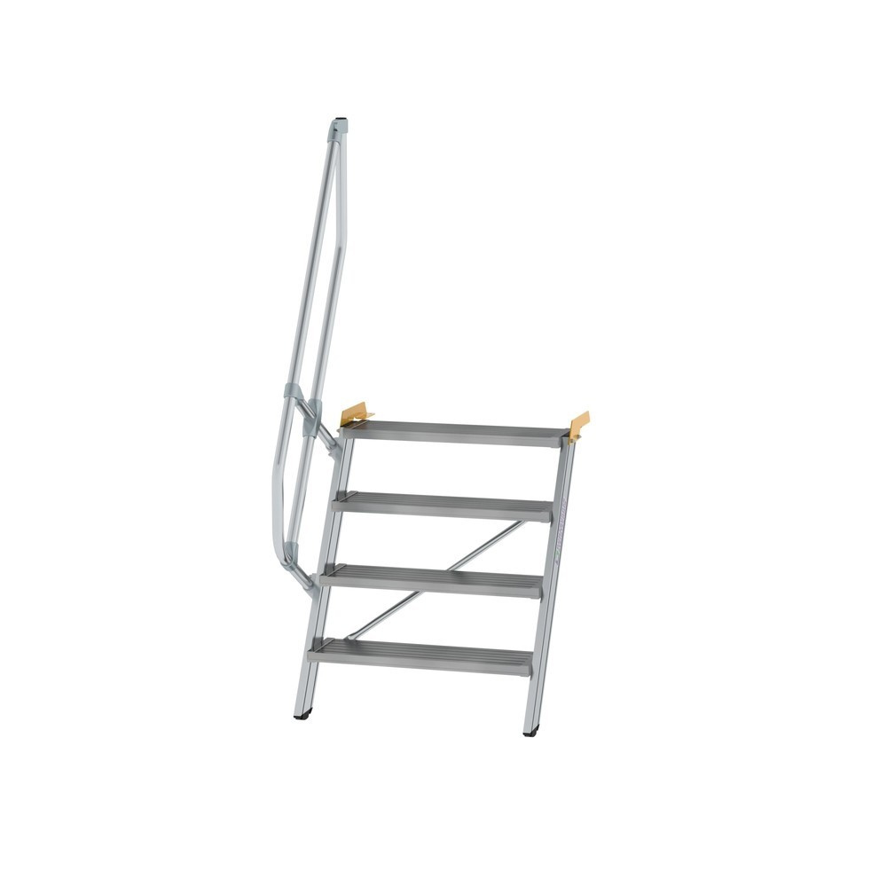 Illustration du produit: Munk Escalier 60°, largeur de marche 800 mm, 4 marches, aluminium strié