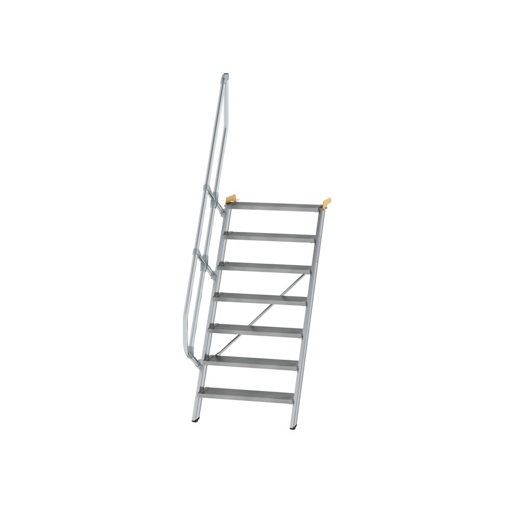Illustration du produit: Munk Escalier 60°, largeur de marche 800 mm, 7 marches, aluminium strié