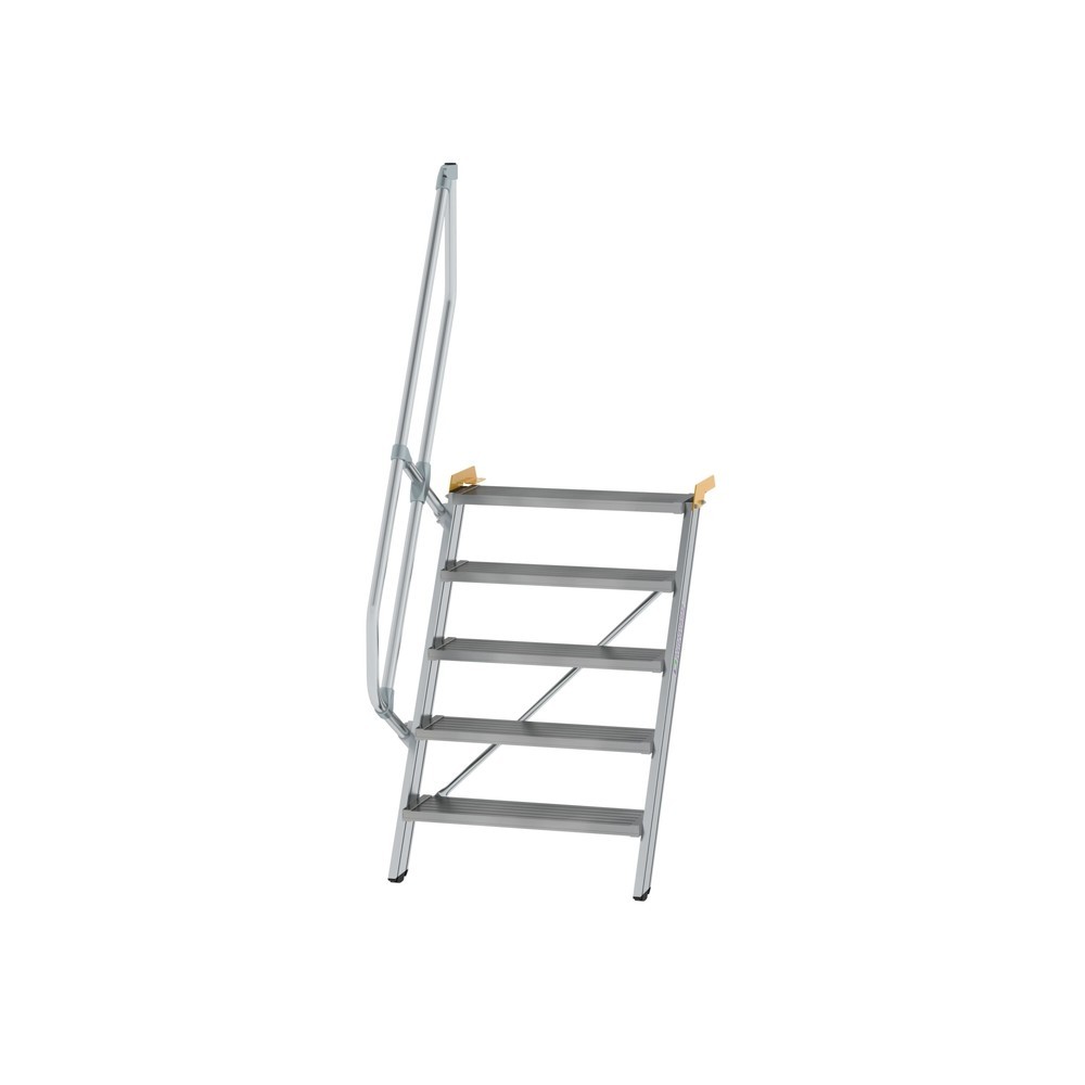 Illustration du produit: Munk Escalier 60°, largeur de marche 800 mm, 5 marches, aluminium strié