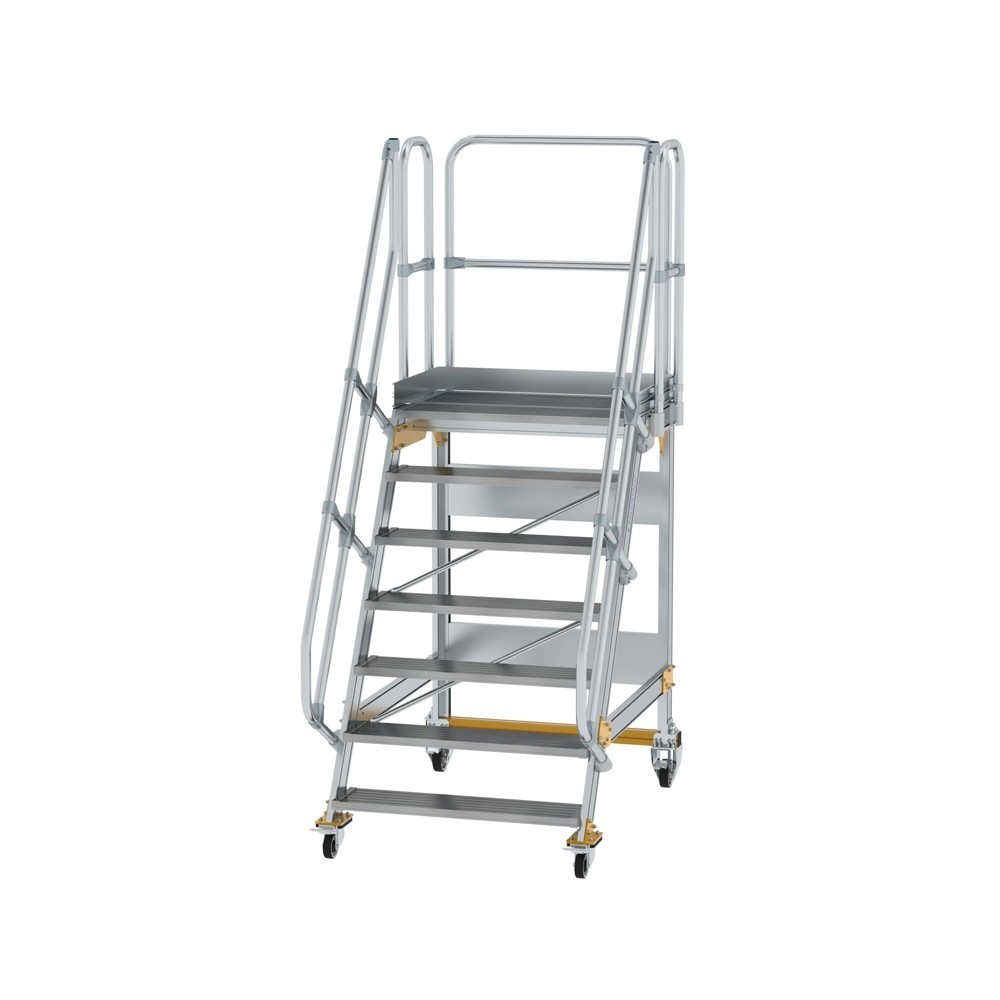 Illustration du produit: Munk Escalier mobile à plate-forme 60° Largeur de marche 1000 mm 7 marches