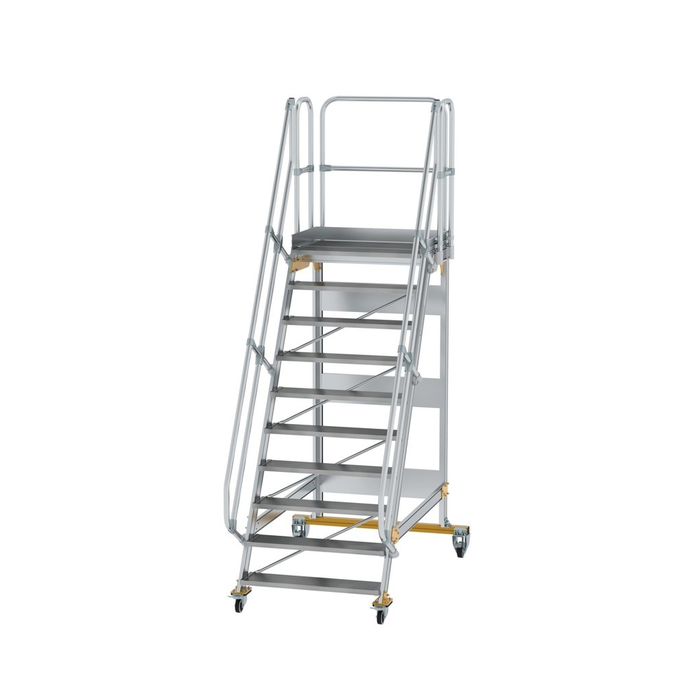 Illustration du produit: Munk Escalier mobile à plate-forme 60° Largeur de marche 1000 mm 10 marches