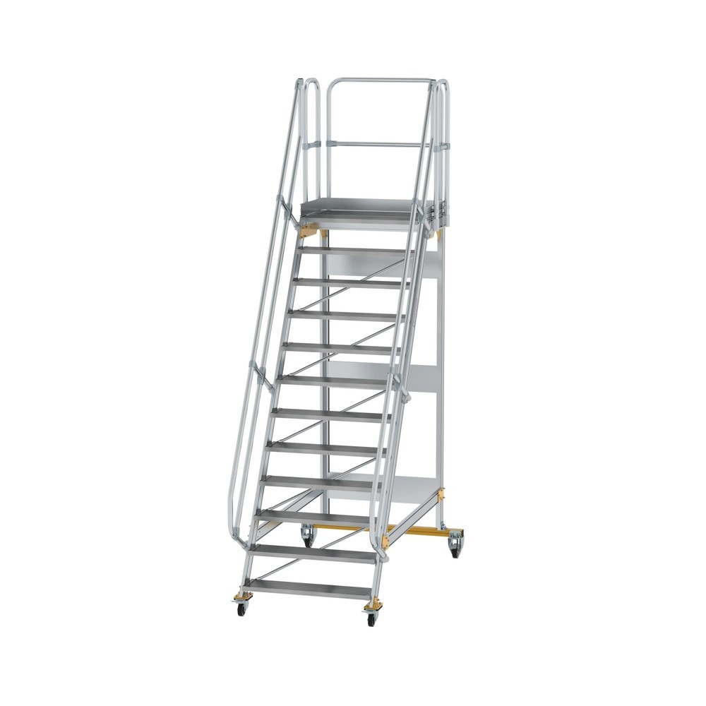 Illustration du produit: Munk Escalier mobile à plate-forme 60° Largeur de marche 1000 mm 12 marches