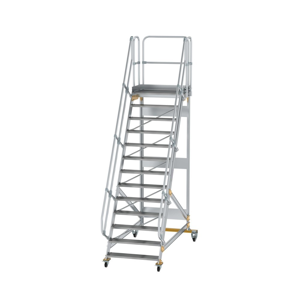Illustration du produit: Munk Escalier mobile à plate-forme 60° Largeur de marche 1000 mm 13 marches