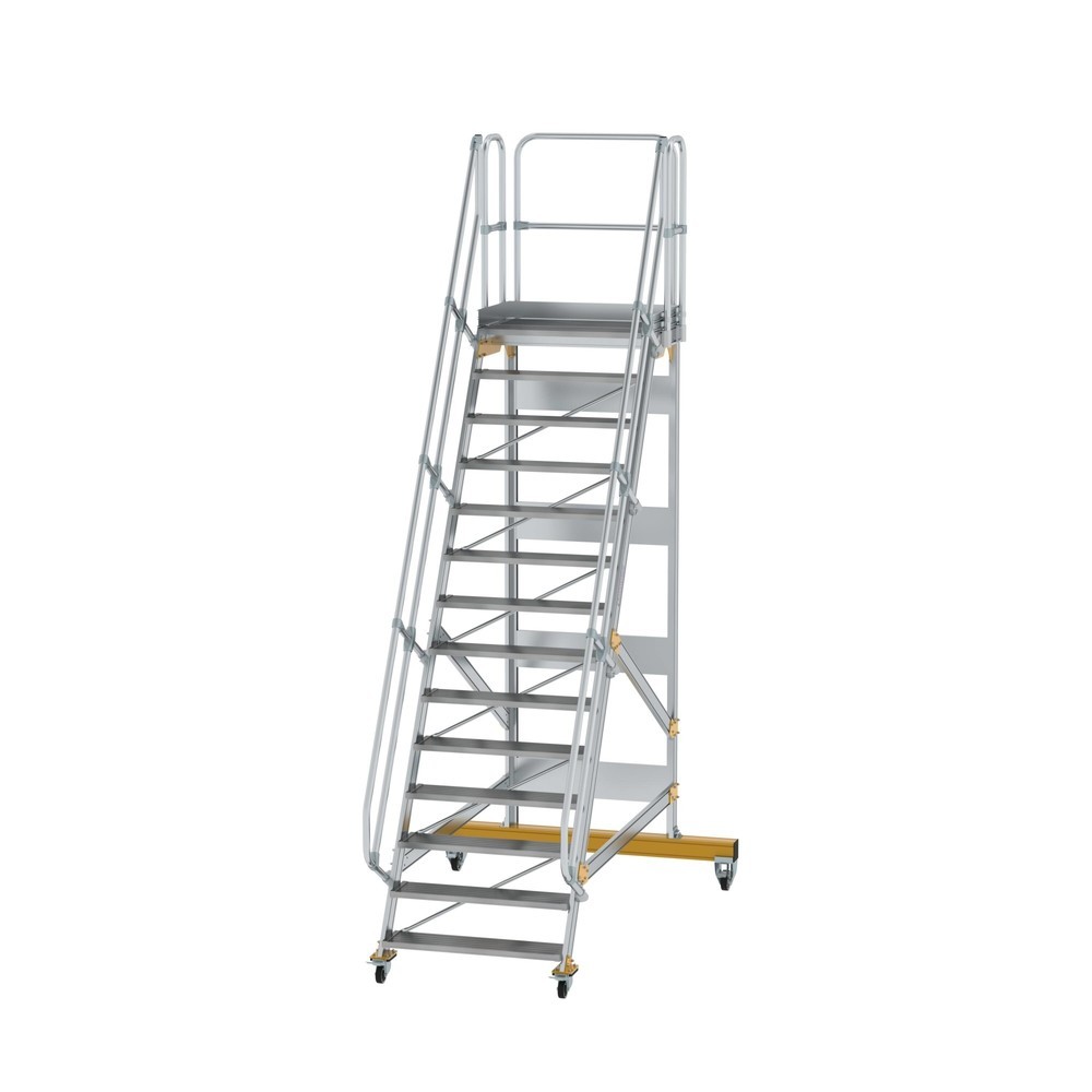 Illustration du produit: Munk Escalier mobile à plate-forme 60° Largeur de marche 1000 mm 14 marches