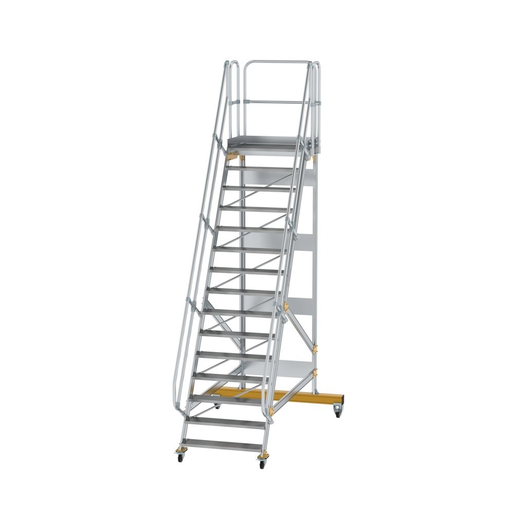 Illustration du produit: Munk Escalier mobile à plate-forme 60° Largeur de marche 1000 mm 15 marches