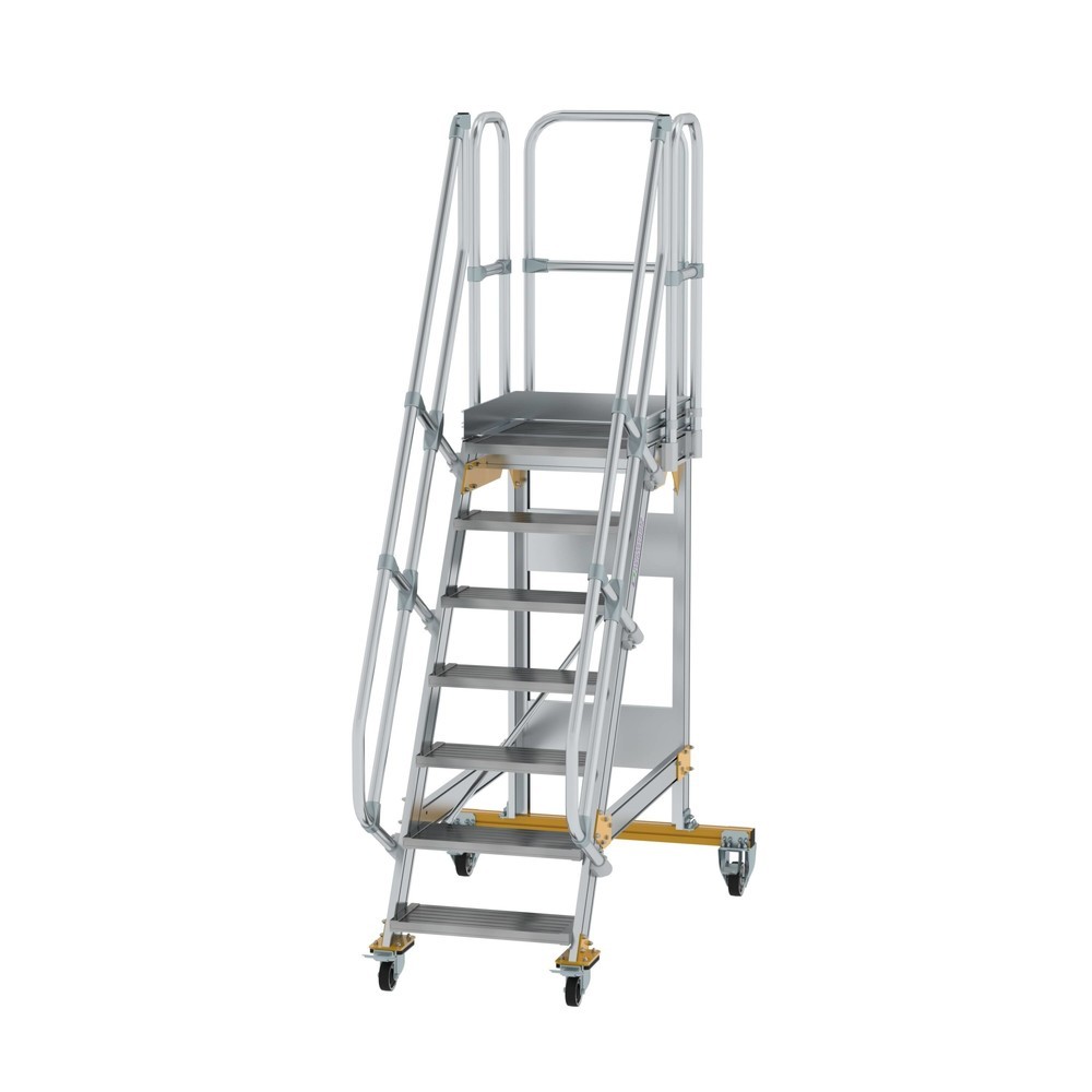 Illustration du produit: Munk Escalier mobile à plate-forme 60° Largeur de marche 600 mm 7 marches