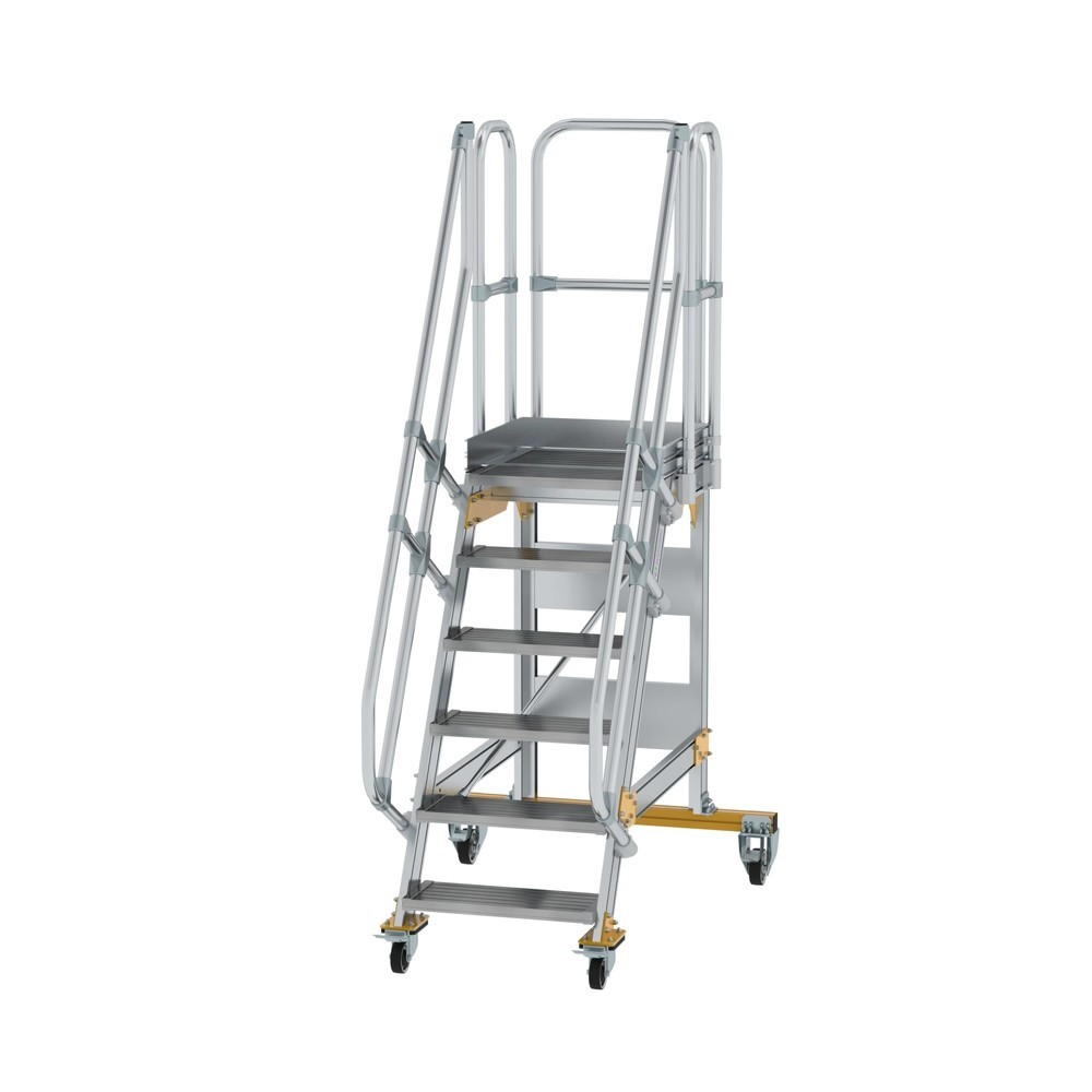 Illustration du produit: Munk Escalier mobile à plate-forme 60° Largeur de marche 600 mm 6 marches