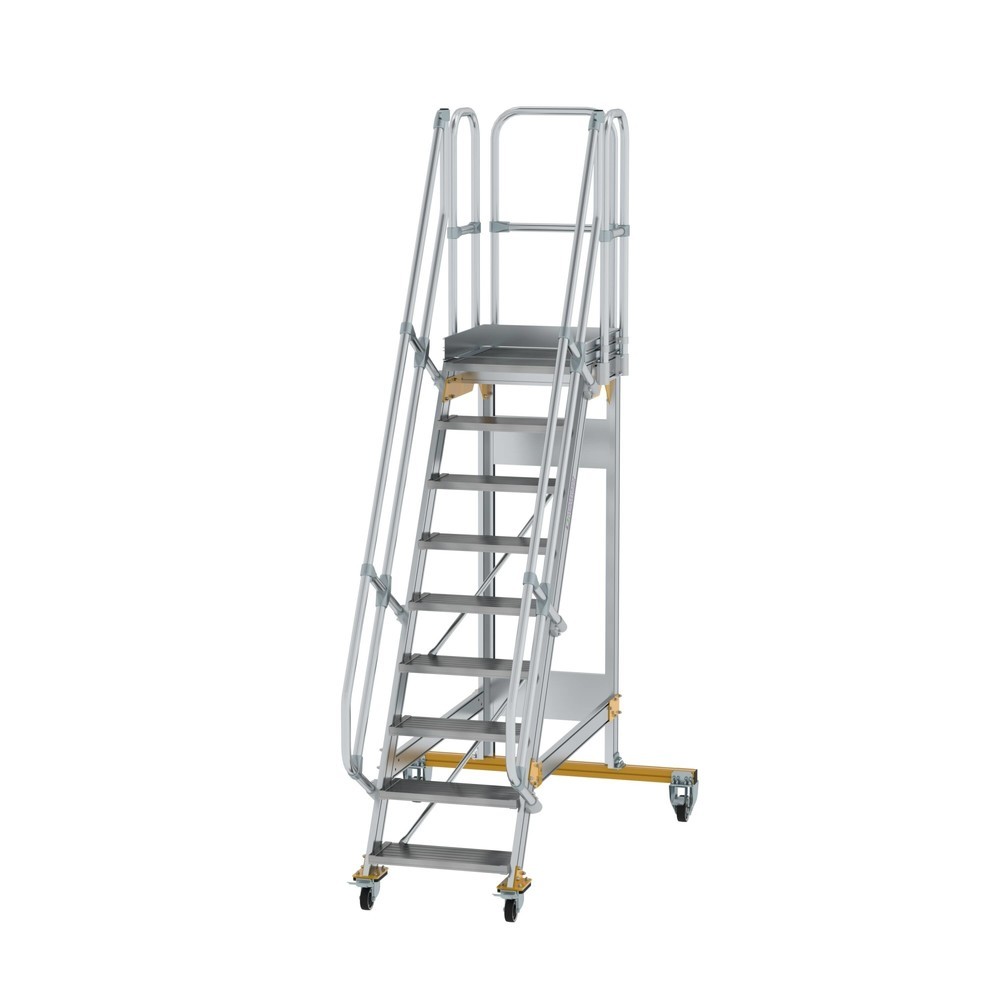 Illustration du produit: Munk Escalier mobile à plate-forme 60° Largeur de marche 600 mm 9 marches