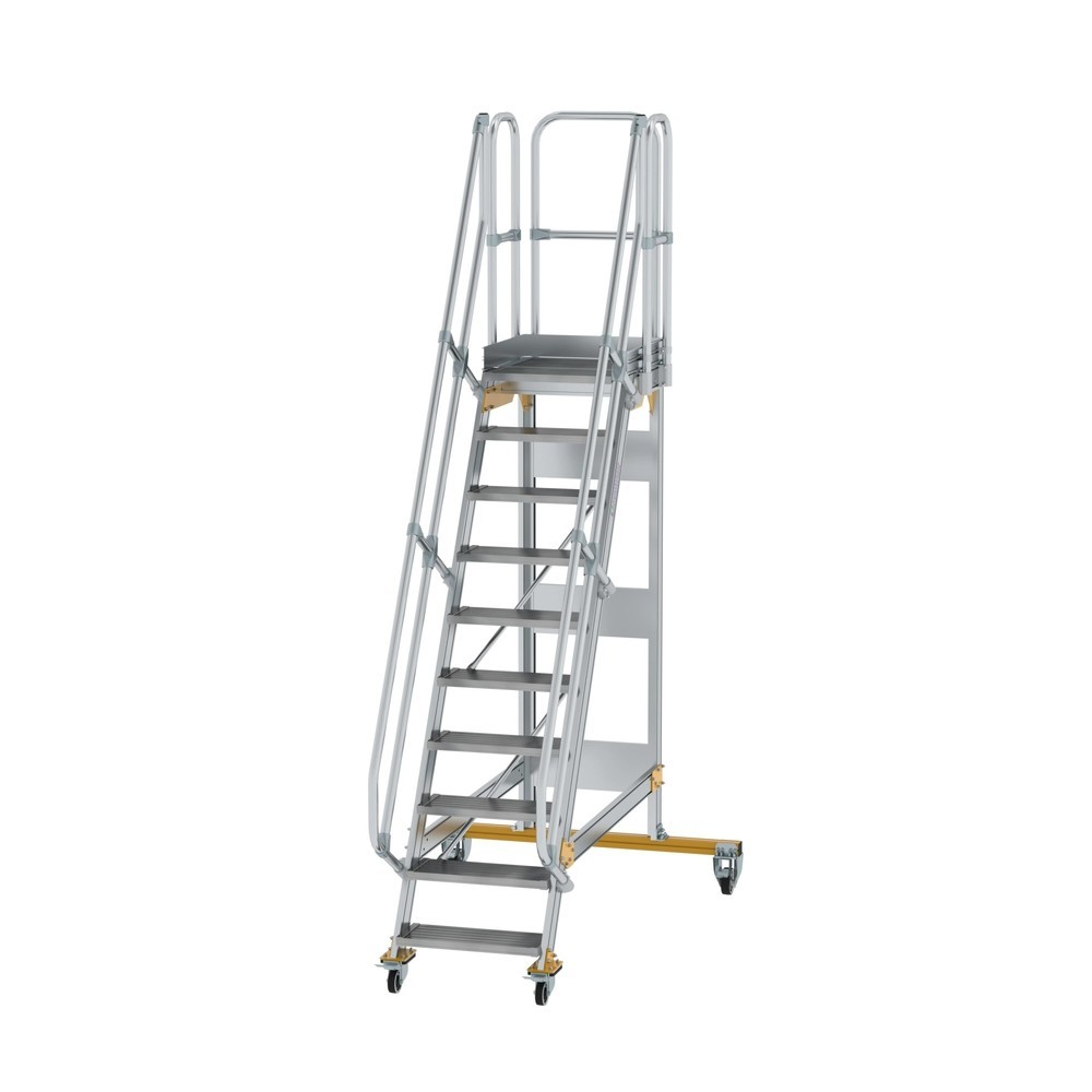 Illustration du produit: Munk Escalier mobile à plate-forme 60° Largeur de marche 600 mm 10 marches
