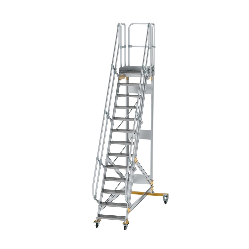 Illustration du produit: Munk Escalier mobile à plate-forme 60° Largeur de marche 600 mm 13 marches